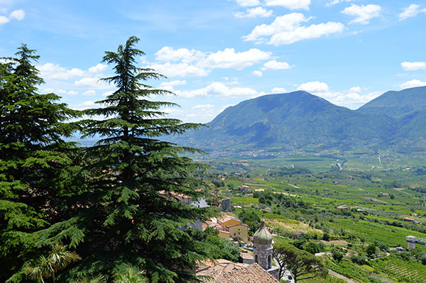 Panorama dal Castello di Guardia Sanframondi