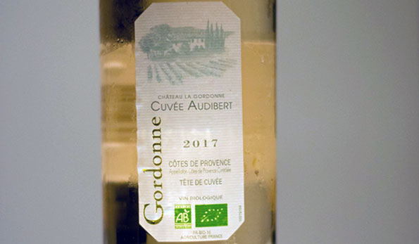 Côtes de Provence AOC Téte de Cuvée, "Cuveée Audibert" 2017, Château la Gordonne