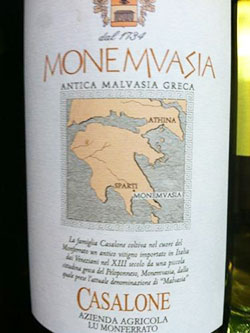 Etichetta Malvasia