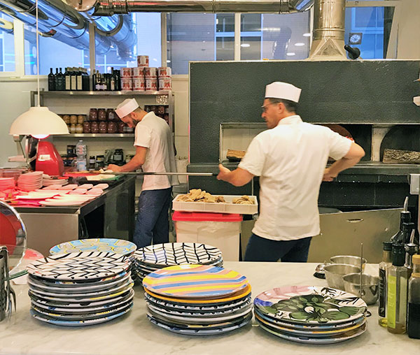 Forno e cucina a vista