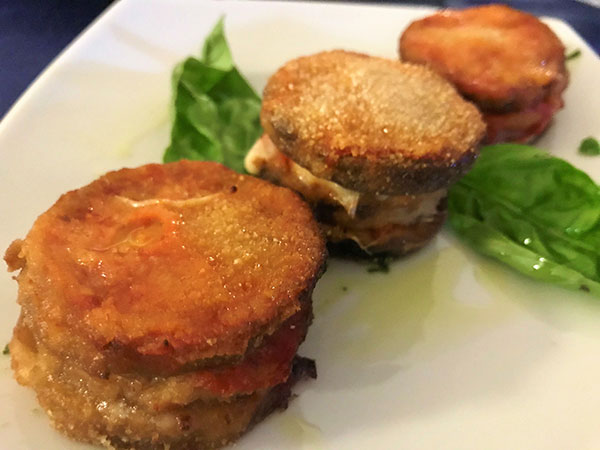 Parmigiana di triglie del ristorante Le 4 Stagioni