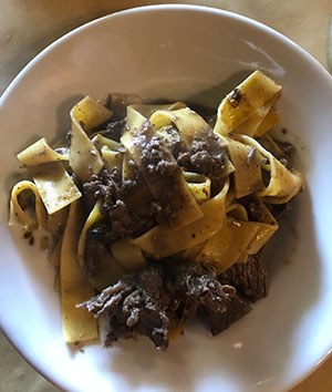 Pappardelle al capriolo