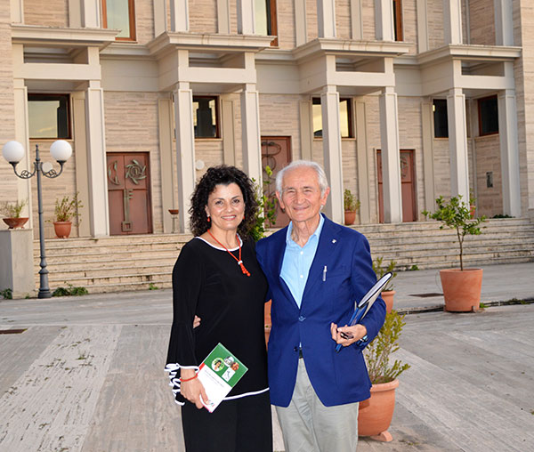 Anna Nigro e il prof. Fabio Caporali