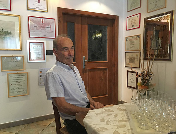 Il decano dei distillatori Giovanni Poli