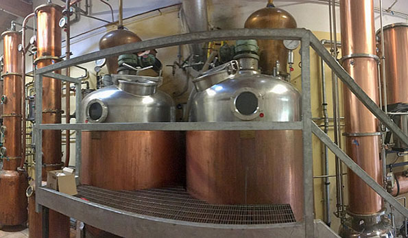 Impianto di distillazione di Giovanni Poli