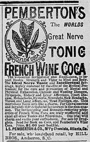 Pemberton's Tonic French Wine Coca