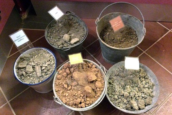 diversi tipi di suoli a Montalcino