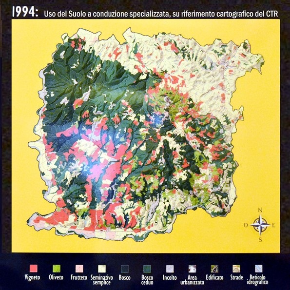 mappa territori a Montalcino