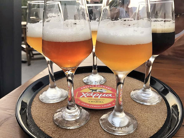 Cretan Brewery, birre in degustazione