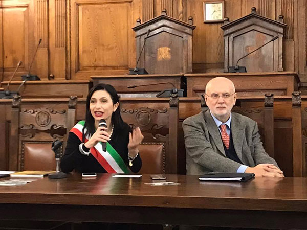 La Sindaca di Assisi Stefania Proietti e Nicola Ucci, direttore della BTRI