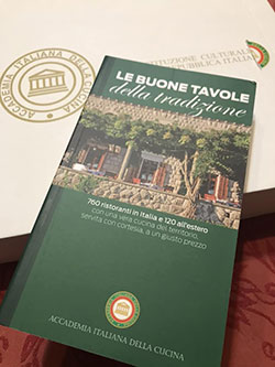 Guida ai ristoranti 2018 dell'Accademia Italiana di Cucina