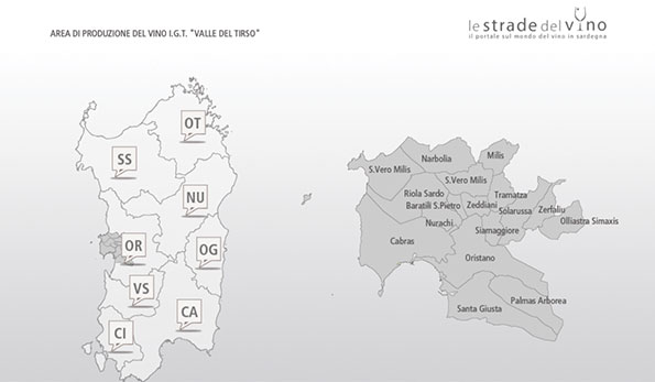 Carta Vino Valle del Tirso