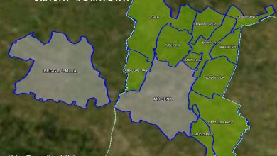 Mappa vino Doc Lambrusco di Sorbara
