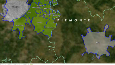 Mappa vino Doc Collina Torinese