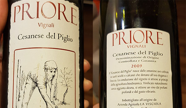 Cesanese del Piglio Vignali 2009 Priore