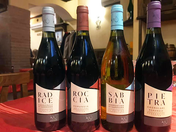 Le quattro etichette in degustazione della Romangia Viticoltori