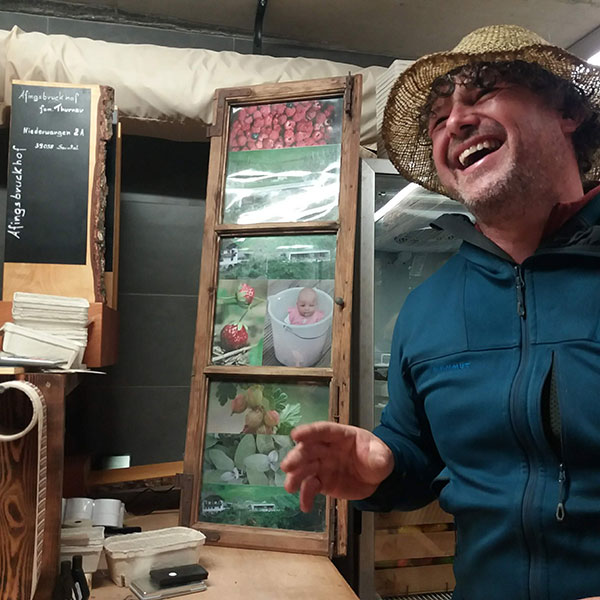 L'interno del maso Unich