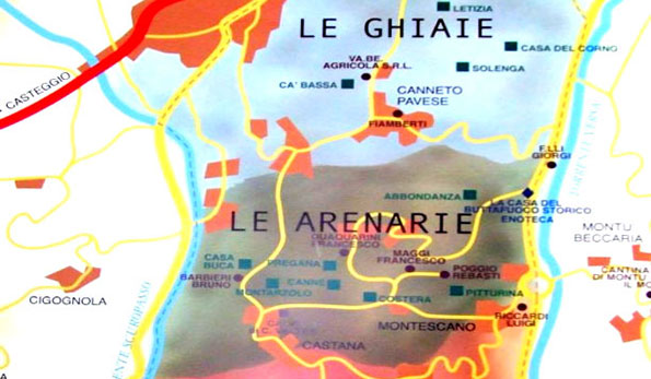 La zona del Buttafuoco Storico