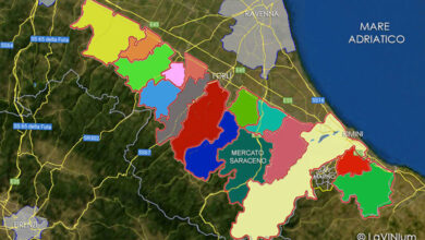 Mappa Romagna Doc Sottozona Mercato