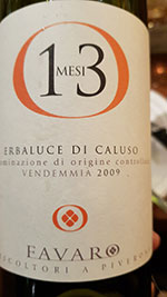 Erbaluce di Caluso Tredicimesi 2009 Benito Favaro