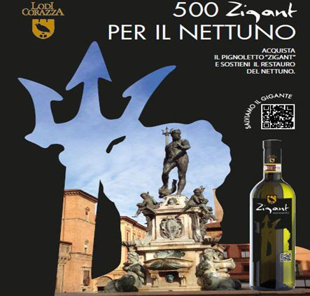 La statua del Nettuno del Giambologna e il Pignoletto "Zigant"