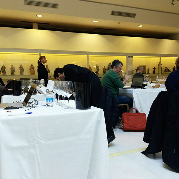 La sala degustazione attrezzata nel Museo delle Ceramiche