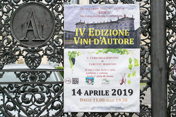 Locandina Vini d'Autore IV edizione