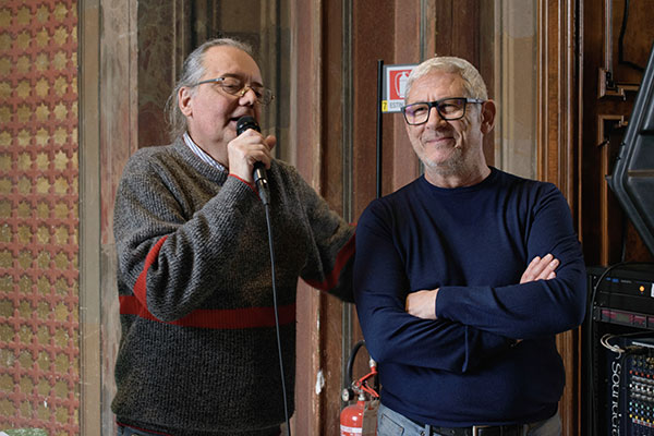 Massimo Tarunti e Tano Simionato durante la premiazione