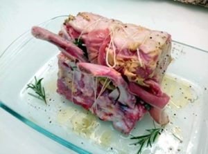 carré di vitello al forno con l'osso