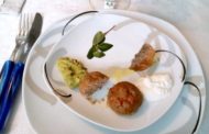 Polpettine di carne in salse tsatziki e guacamole, Friuli Colli Orientali Sauvignon