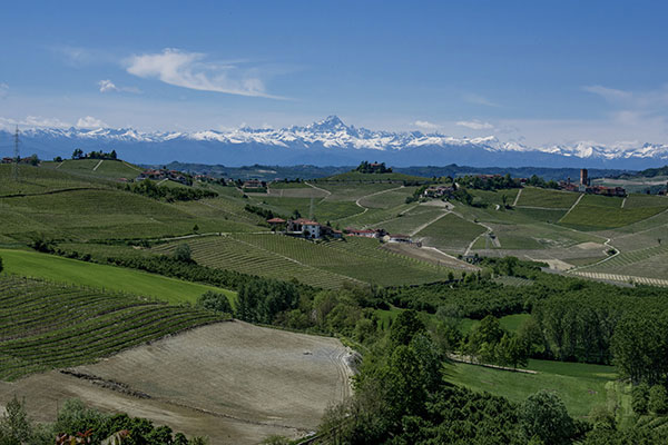 Con il cielo terso si può vedere distintamente il Monviso