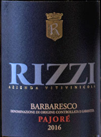 Barbaresco Pajoré 2016 Rizzi
