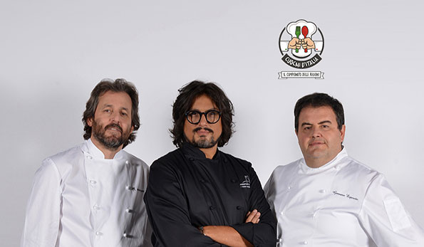 da sinistra Cristiano Tomei, Alessandro Borghese, Gennarino Esposito