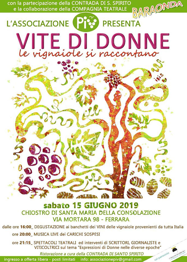 Locandina Vite di Donne 2019