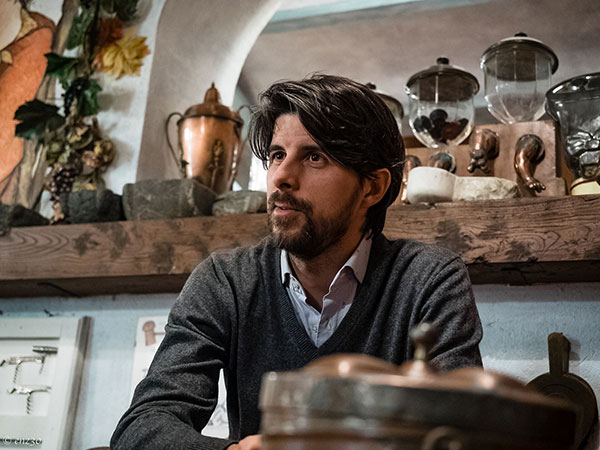 Luca Balbiano durante l'intervista