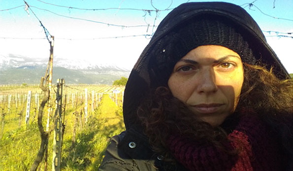 Mariapaola Di Cato in vigna