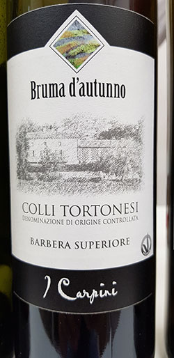 etichetta Bruma d'Autunno