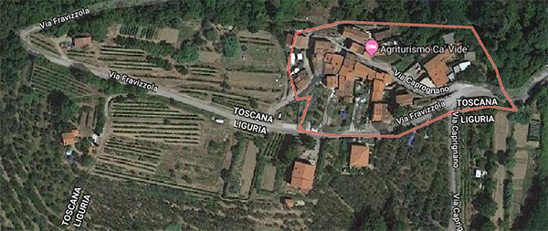 Caprognano, fonte Google Maps