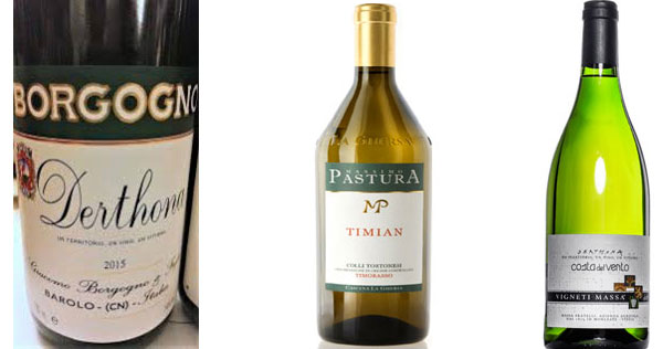 Derthona di Borgogno, Timorasso Timian di La Ghersa, Derthona Costa del Vento Vigneti Massa