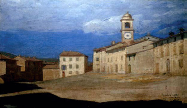 Giuseppe Pelizza da Volpedo, “La piazza di Volpedo”