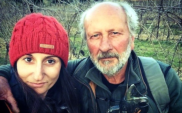 Valeria Vittori con il padre Carlo