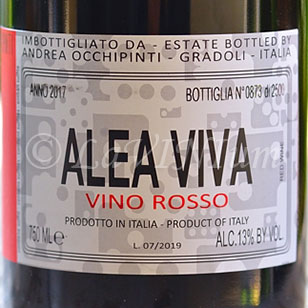 Alea Viva Rosso 2017 Andrea Occhipinti