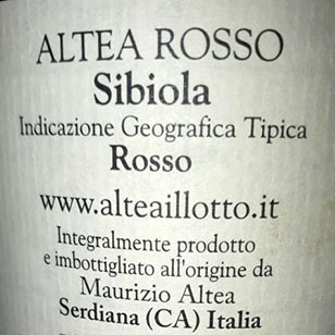 Altea Rosso Sibiola 2016