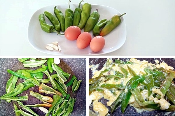 preparazione Zucchine grigliate con uova strapazzate ai friggitelli