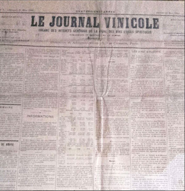 Le Journal Vinicole