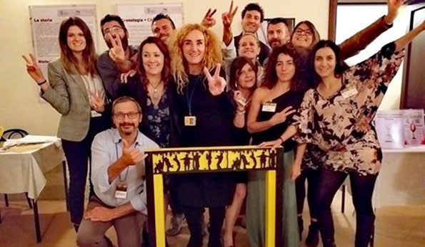 Barbara Brandoli con lo staff di Terre di Vite