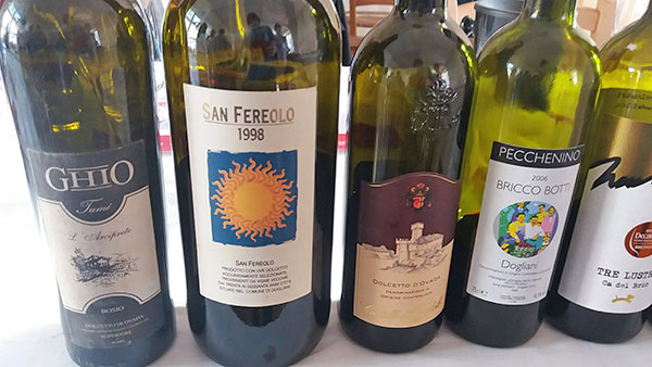 terza batteria Dolcetto di Ovada