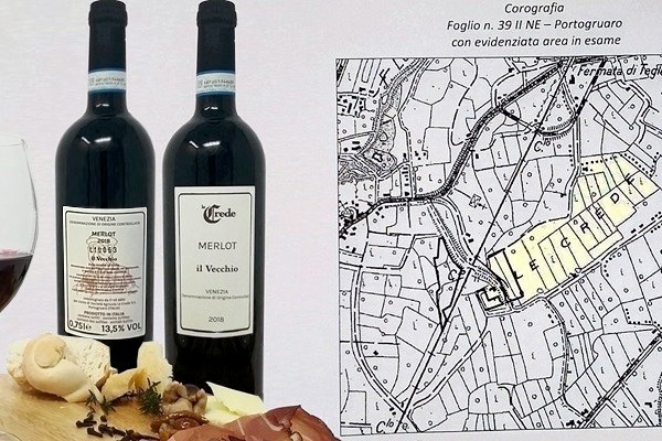 Merlot ”il Vecchio” DOC Venezia 2018 della Società Agricola Le Crede