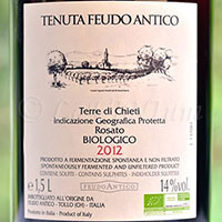 Rosato Biologico Terre di Chieti 2012 Feudo Antico