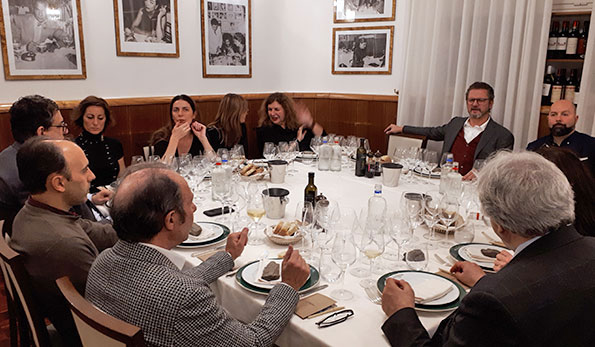Cena con Martin Foradori da Alfredo alla Scrofa